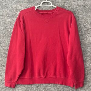 Vintage LL Bean Mens XL Red Heavyweight Crewneck Sweatshirt Traditional Fit